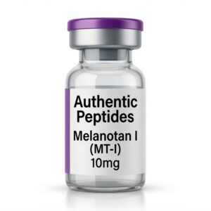 Flacon de Melanotan I MT-I 10 mg Authentic Peptides, peptide destiné à la recherche